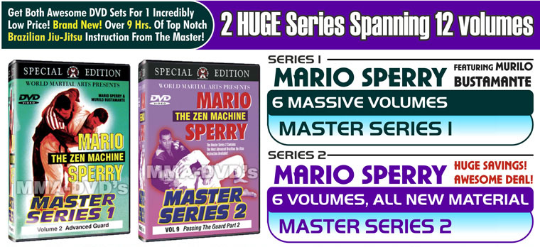 Mario Sperry, Master Series, Combo, DVD Video, Brazilian Jiu Jitsu